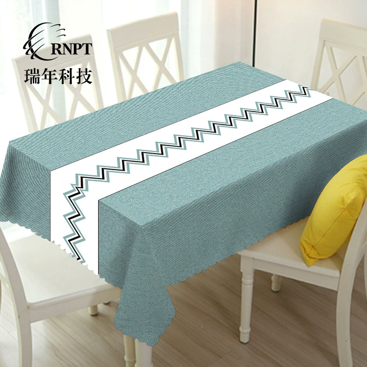 RNPT Ruinan [Новый продукт горячий] Простой волнистый европейский прямоугольный скатерть водонепроницаемый маслостойкий ПВХ скатерть