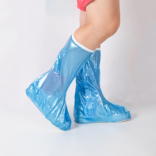 Rain Boot Covers for Men and Women, High-Cut Silicone Waterproof Boot Covers with Anti-Slip, Thick and Durable Riding Waterproof Rain Boot Covers