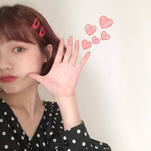 Candy color hair clip ins card internet celebrity clip bangs color one word clip cute girl heart bb clip student hair accessories