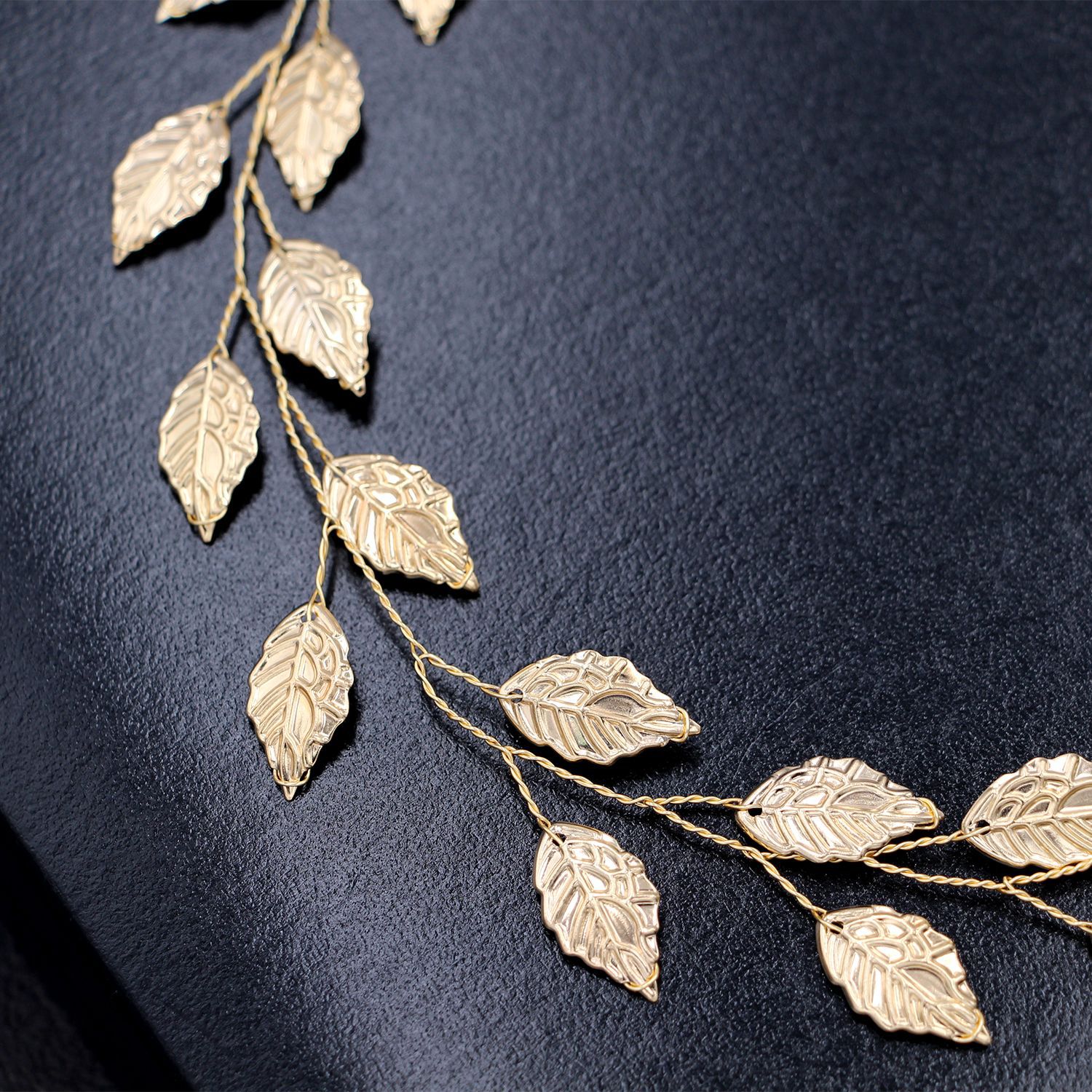 12g Weight Jewelry Headband Hair Accessories Type 1 Piece Quantity Party Occasion Alloy Material Leaf Pattern Women's Gender Sweet Style Sweet Women's Leaf Alloy Jewelry Headband 7