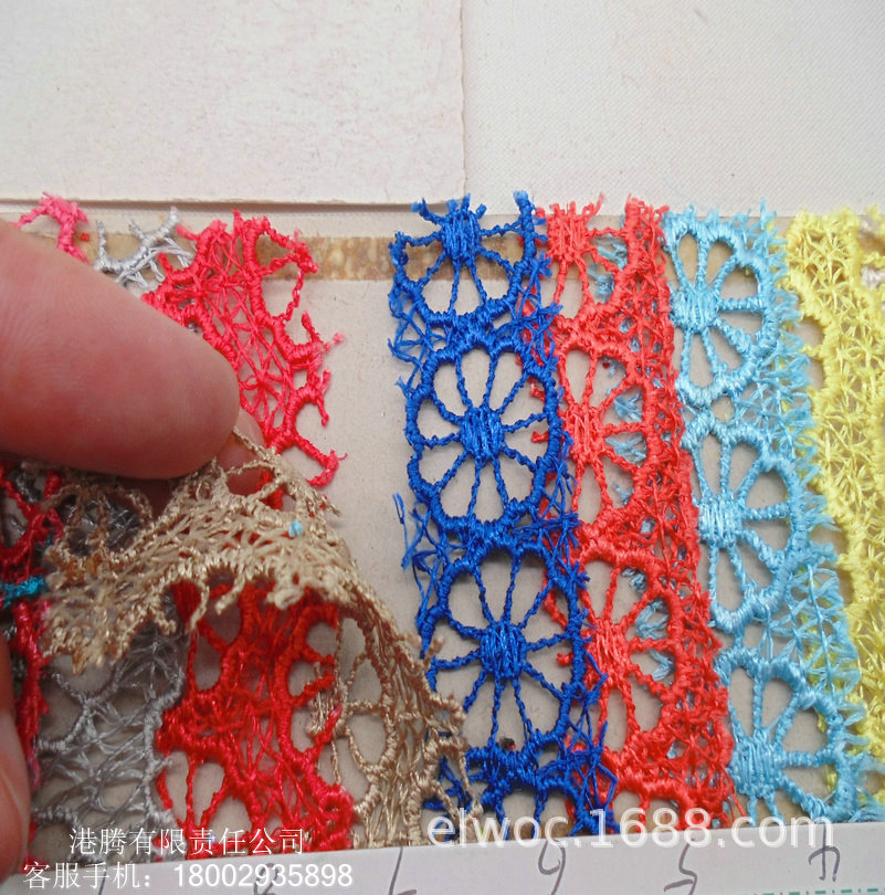 网孔透气 花纹网布 蕾丝 粗线条针织布 蜘蛛网圆形花朵 透明788