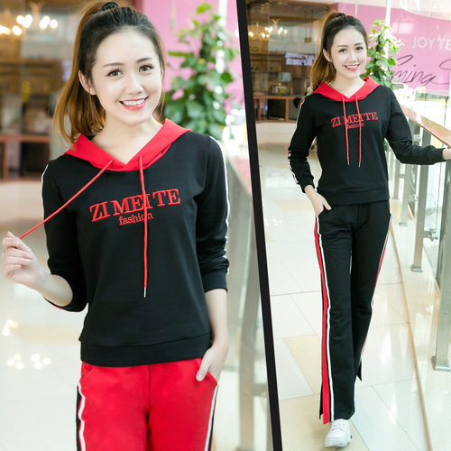 Yunshang square dance clothing 2019 new thickened sweatshirt Korean style sports and leisure women's autumn and winter hoodie 1816