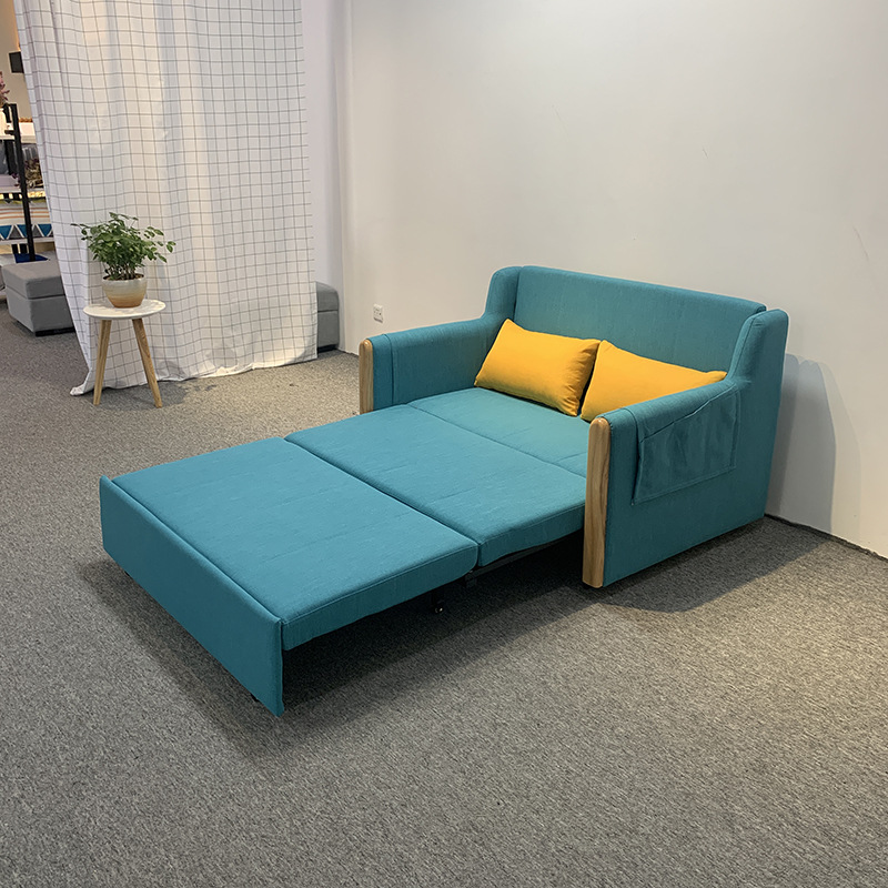 Sofá cama de tela plegable push-and - pull sit-and - sleep multifuncional sala de estar dormitorio estudio sofá doble