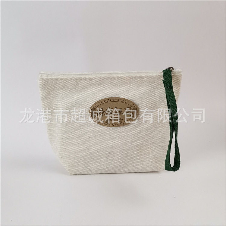 手提折叠购物帆布棉布袋彩印学生拉链棉布袋定制可加印logo帆布袋