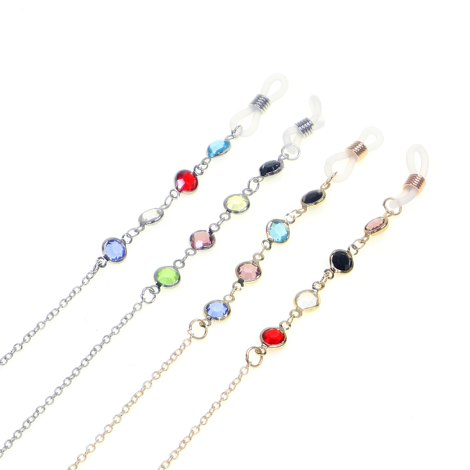 20g Weight Metal Material Gold, Silver Color Korean Color Diamond Chain Sunglasses Chain Myopia Glasses College Style Glasses Rope Glasses Hanging Chain Wholesale Nihaojewelry 15