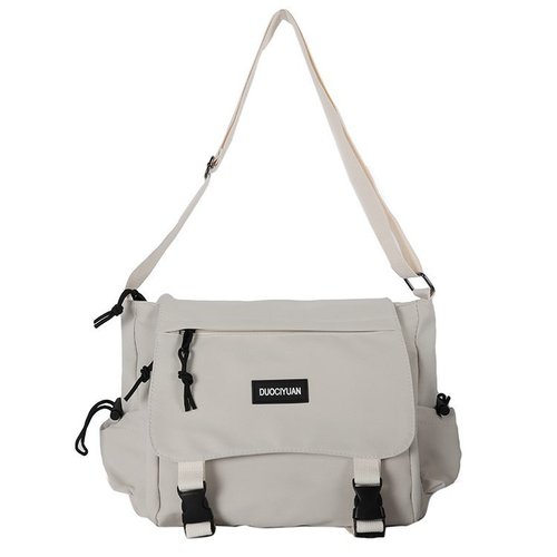 Hong Kong fashion brand couple shoulder backpack new Korean version simple male and female student crossbody bag tooling tutorial bag