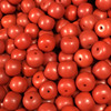 Red matte beads, wholesale