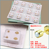Golden hypoallergenic earrings, accessory