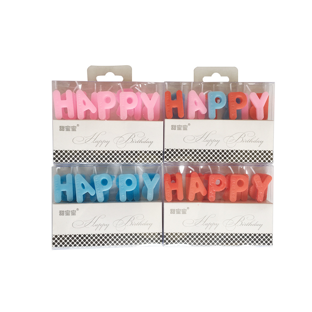 厂家英文字母生日蜡烛happy Birthday英文生日快乐卡通派对蜡烛图片 高清大图 阿里巴巴