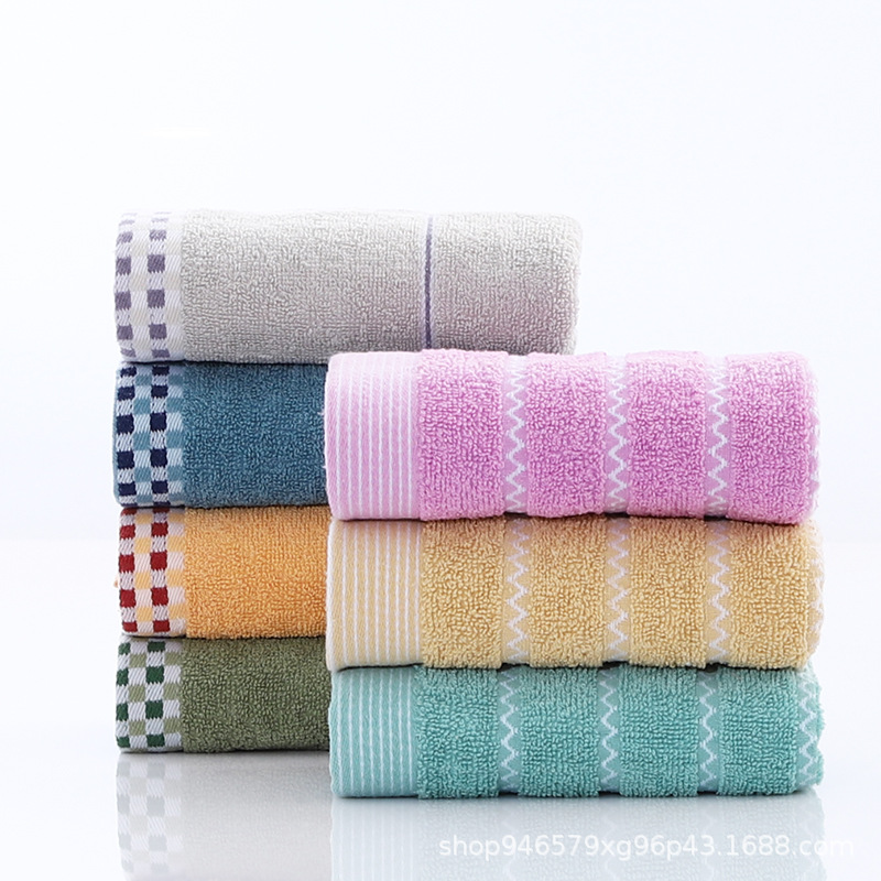Manufactor wholesale water uptake soft Plain colour Three sections gift Customize Cotton towel Wash one's face Cleansing Washcloth Home Furnishing