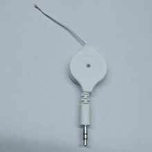 1米双拉 3.5伸缩耳机线 带麦伸缩线双拉伸缩耳机线半成品生产工厂