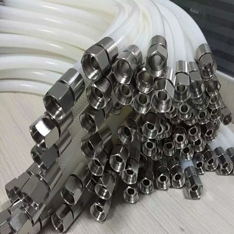 硅胶网纹软管 食品硅胶夹线软管 食品硅胶制药软管非标可定制