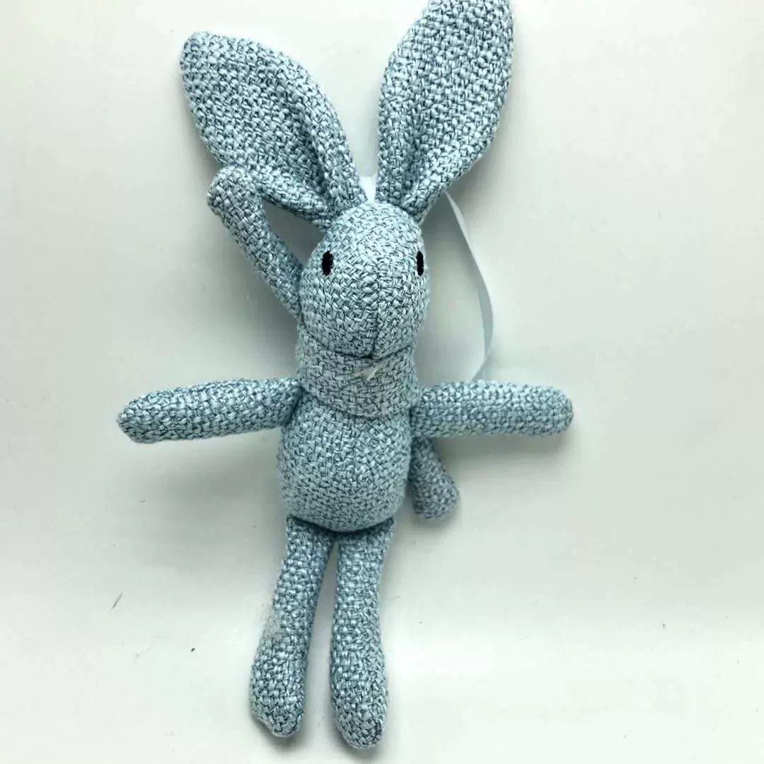 毛衣小兔子玩偶太子兔毛绒玩具牛仔裤箱包挂饰迷你潮流挂饰萌趣