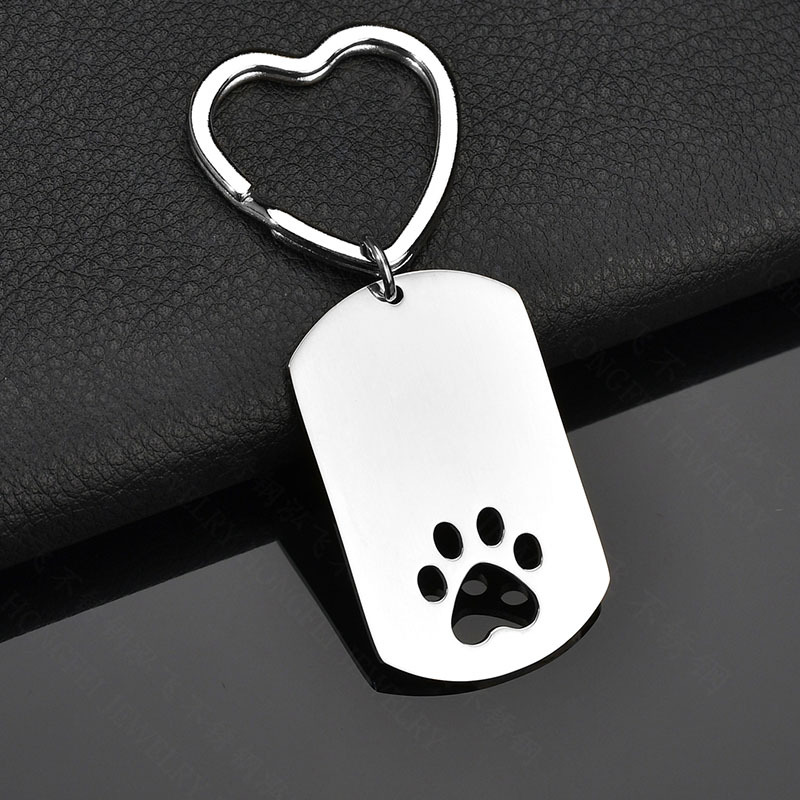 Footprint 201 Stainless Steel Polishing Keychain display picture 2