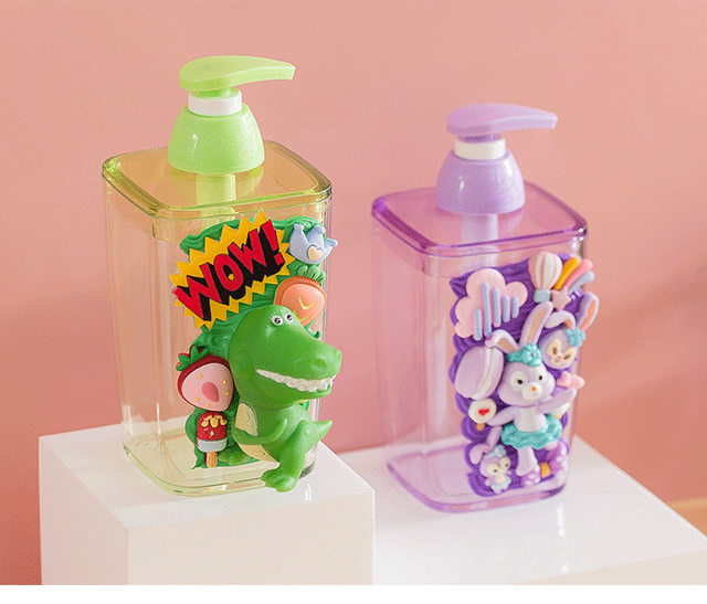 Kids Foam Soap Cartoon Lotion Dispenser Shampoo Bottle​​​​​​​ 16x7x8cm Pump  Vinyl Travel - AliExpress