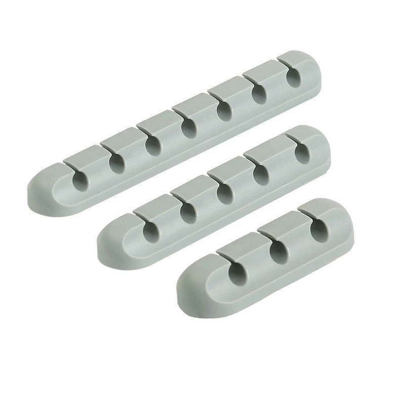 Silicone desktop desktop data cable sort out fixed headphone cable clip wire storage thread hub