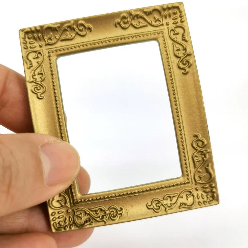 DIY фоторамка [мини матовая Резная Фоторамка из смолы] 1:12bjd аксессуары для модели кукольного домика