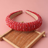 Retro South Korean headband, goods, sponge crystal from pearl, European style, Korean style