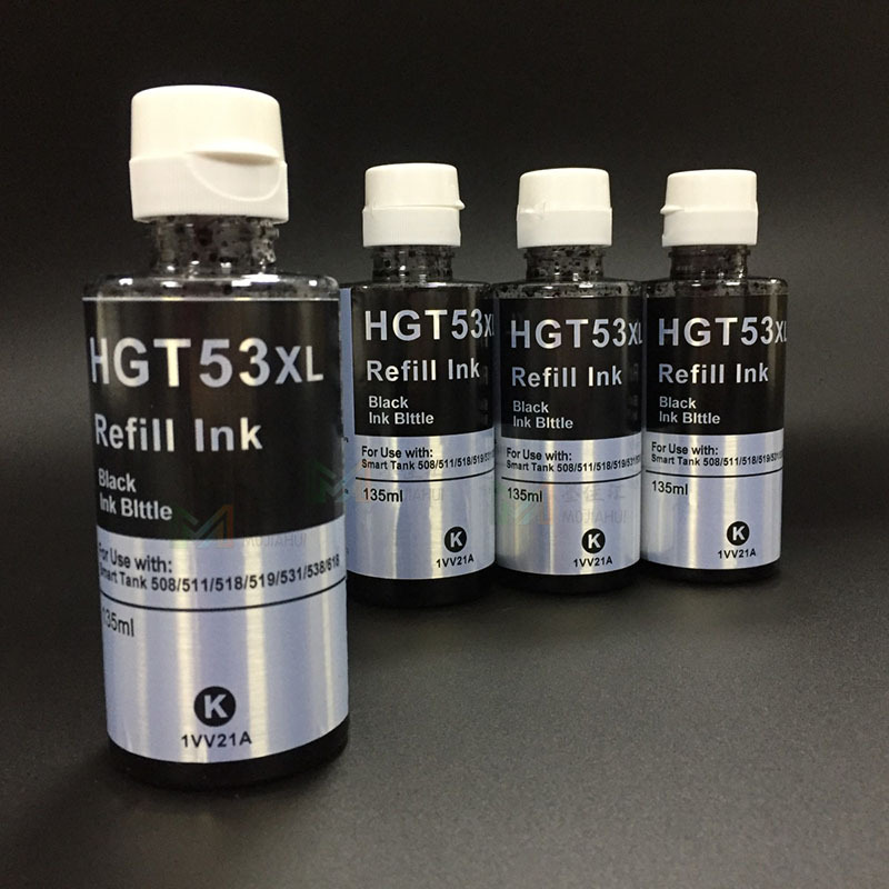 Tank531 Ink 适用惠普HP Tank519/Tank411/Tank618打印机墨水 GT53 GT52墨水-阿里巴巴