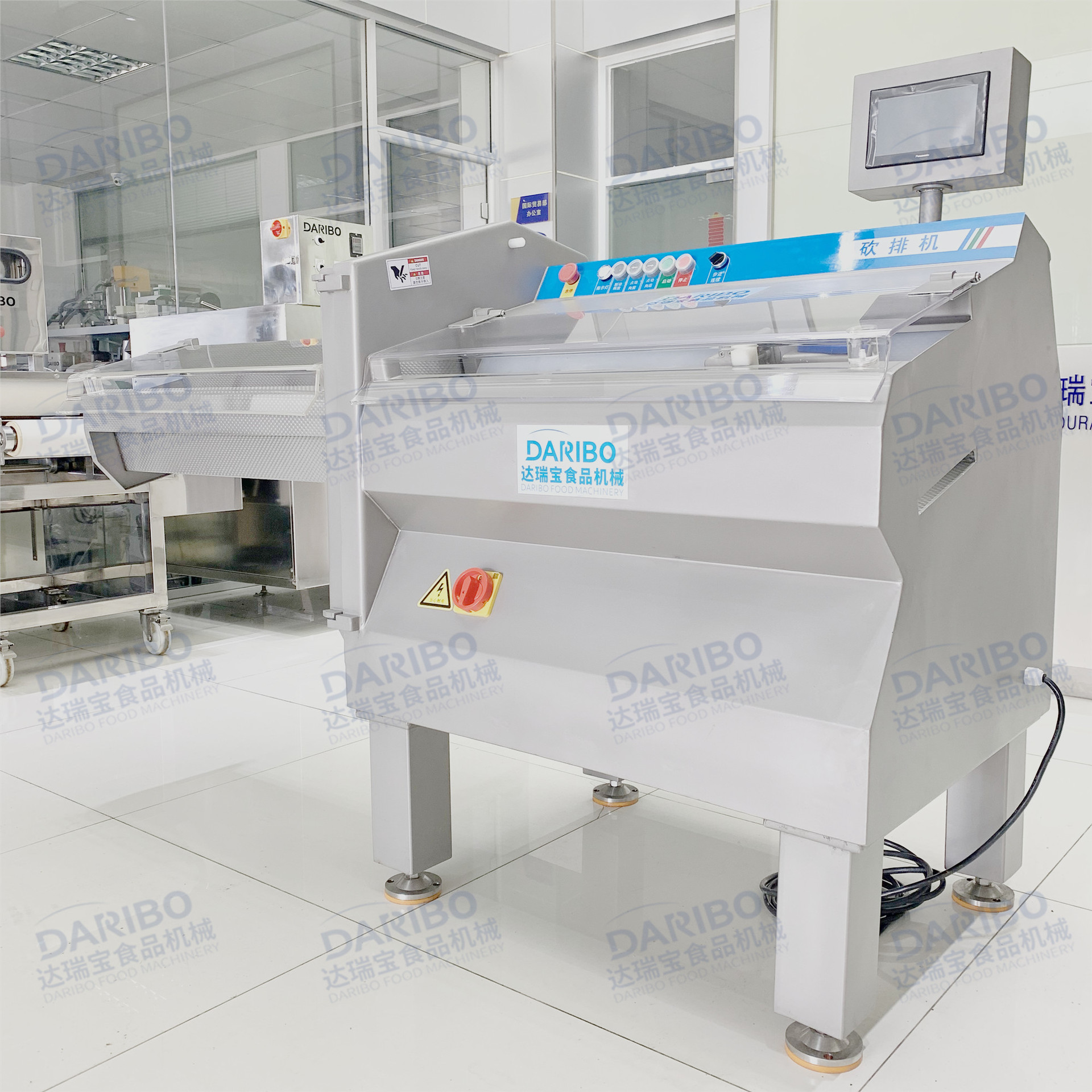 l达瑞宝砍排机培根切片机切牛扒 羊里脊切片机 冻肉切片机切块机