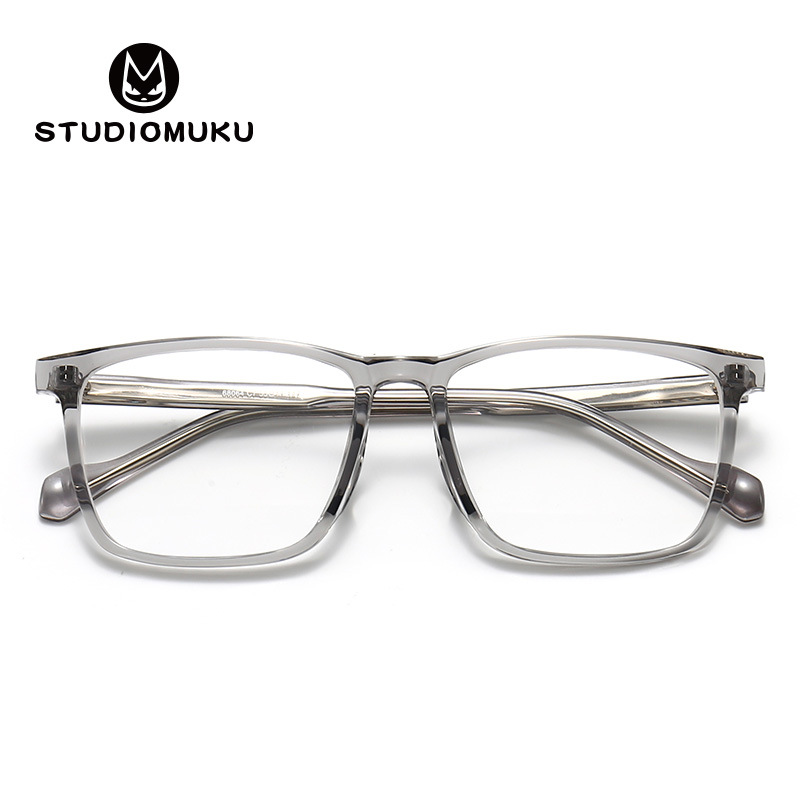 Gafas de marco cuadrado gafas de miopía retro de los hombres enmarcan gafas cuadradas marco grande de los hombres con marco negro marco gafas marco image 3