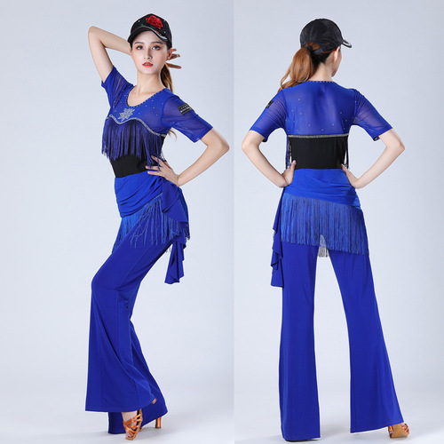 Square dance sailor dance round neck top female little prince fruity jitterbug dance costume new performance costume