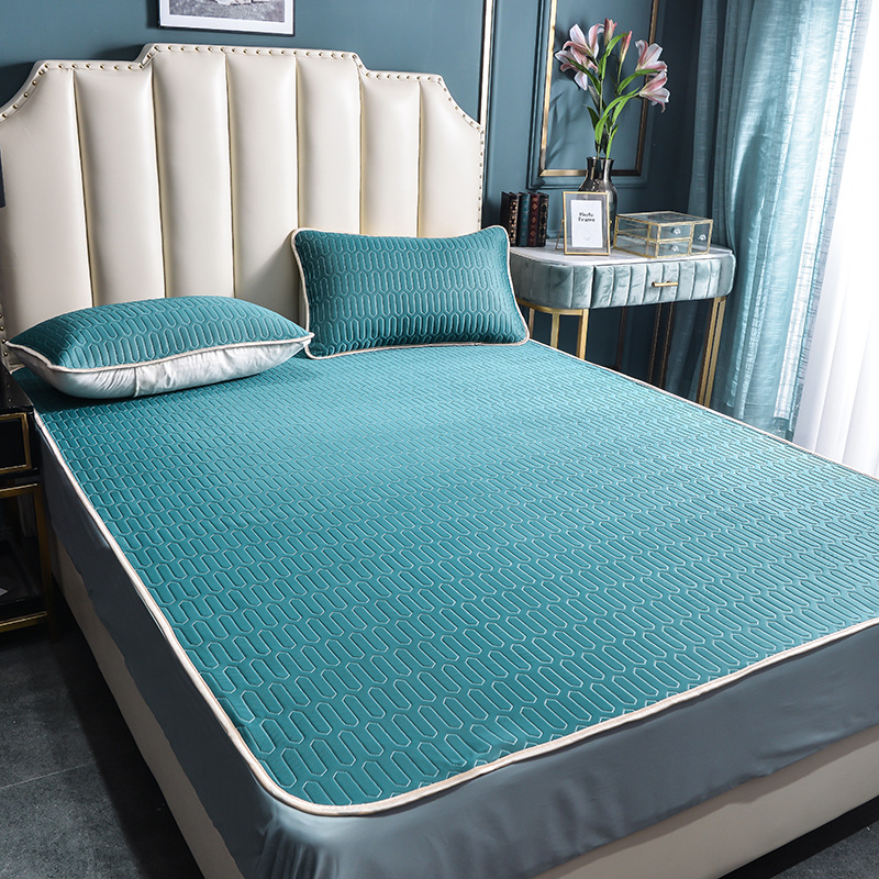 廠家直供天然乳膠涼席三件套軟席OEM貼牌定做直播團購禮品可代發