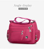 One-shoulder bag for leisure, capacious nylon shoulder bag, suitable for import, Korean style