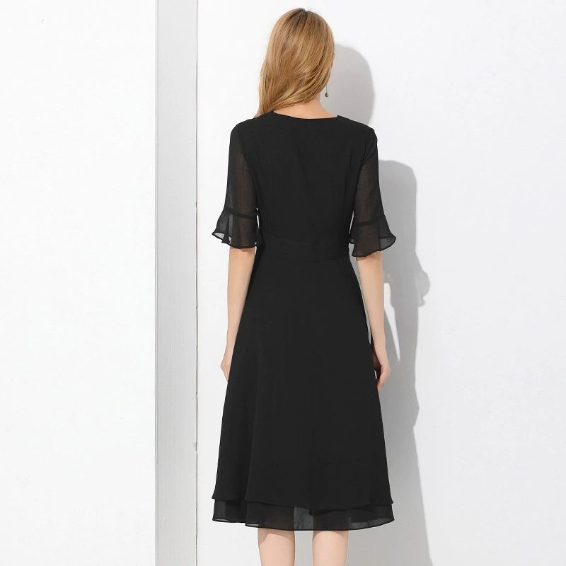 Шифоновая модная летняя одежда, кружевная юбка, европейский стиль, plus size, облегающая