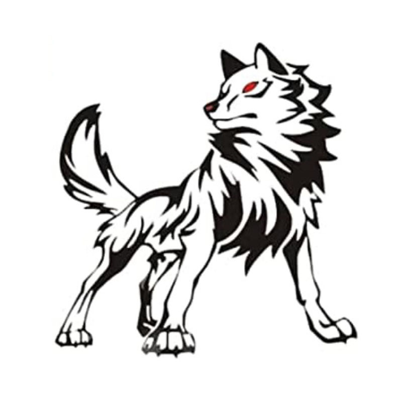 个性车门贴纸遮划痕汽车车贴狼车贴拉花狼图腾车身贴动物贴花装饰|ms