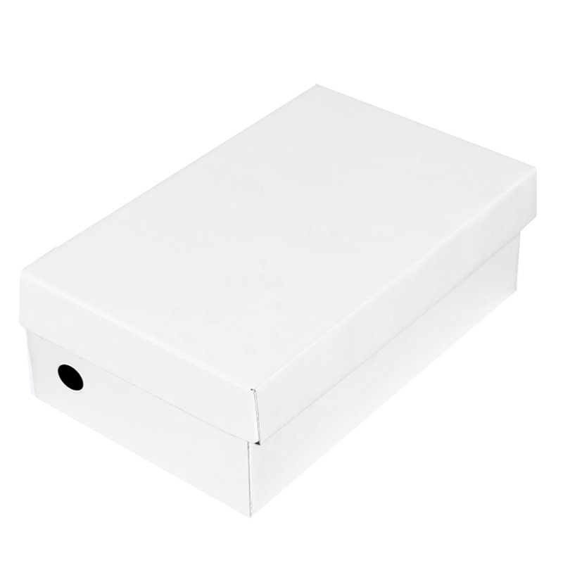 Caja de zapatos caja de cartón al por mayor caja exterior cartón de almacenamiento caja de embalaje de color plegable caja de papel Kraft
