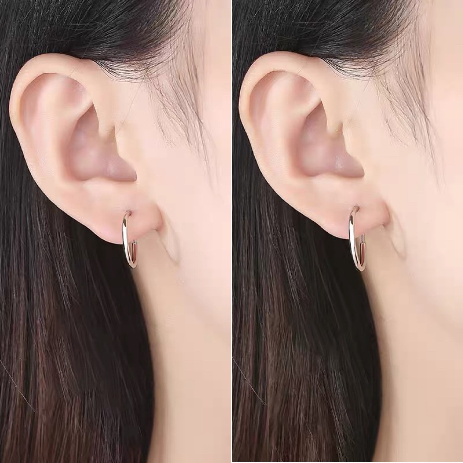 Simple Style Geometric Sterling Silver Earrings 1 Pair display picture 2