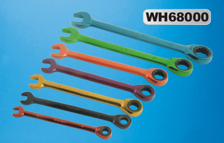 格劳莱多彩棘轮扳手自动快速省力两用开口呆头梅花扳手汽修工具