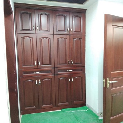 整體衣櫃定制主客臥室美式實木櫻桃衣帽間定做全屋原木衣櫥