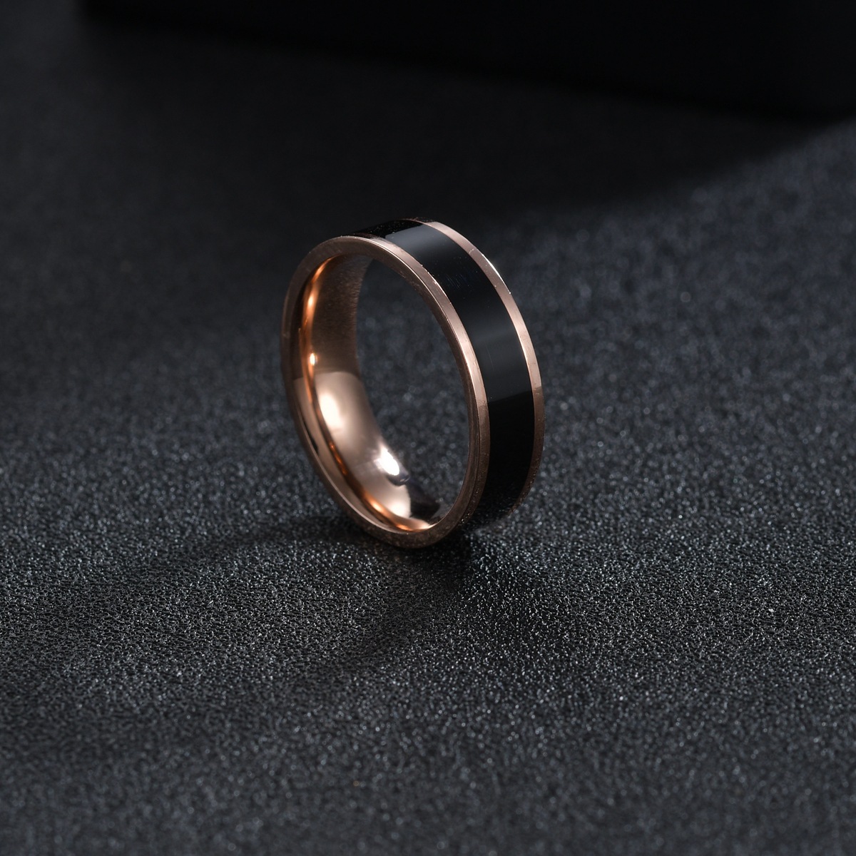 201 Stainless Steel Material Wholesale Jewelry Simple Style Printing 201 Stainless Steel No Inlaid Gold Plated Stoving Varnish
