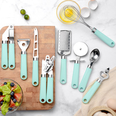 Creative Recessed Plastic Handle Household Kitchen Eggbeater Slicer Cheese Grater Multi-purpose Tool