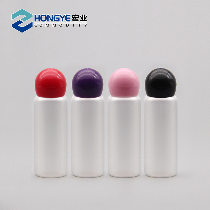 20ml 球盖瓶螺旋盖瓶蘑菇盖瓶圆盖瓶透明塑料塑料盖瓶DIY化妆品瓶