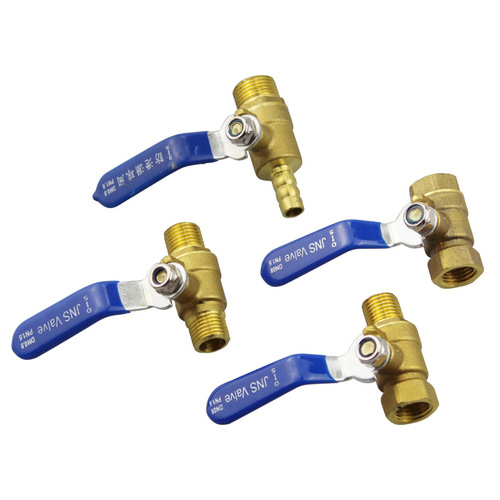 Copper ball valve thickened brass inner wire tap water switch wire saliva valve water pipe valve 2 points 3 points 4 points 6 points