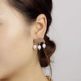 New Trendy Fashion Pineapple Pearl Earrings display picture 10