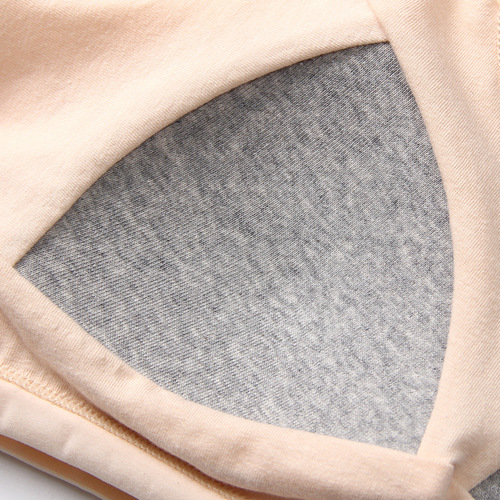 Student underwear female Korean version with breast pad thin one-piece cup pure cotton wide shoulder underwear for early high school students