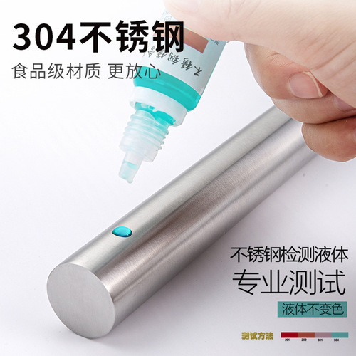 304 stainless steel solid rolling pin household noodle stick kitchen noodle stick dumpling skin artifact baking tool