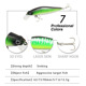 Floating Shrimp Lures Soft Baits Fresh Water Bass Swimbait Tackle Gear