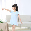 girl Dress new pattern Children's clothing CUHK girl Nightdress Korean Edition Children Skirt Short sleeved Cartoon children Home Furnishings