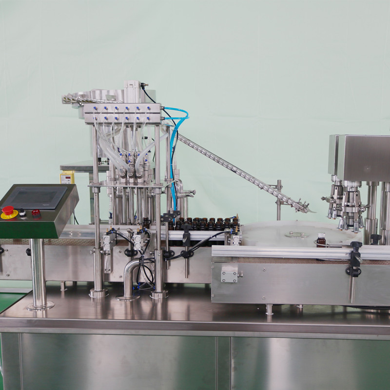 全自动50ml糖浆口服液灌装机 可定制灌装轧盖机