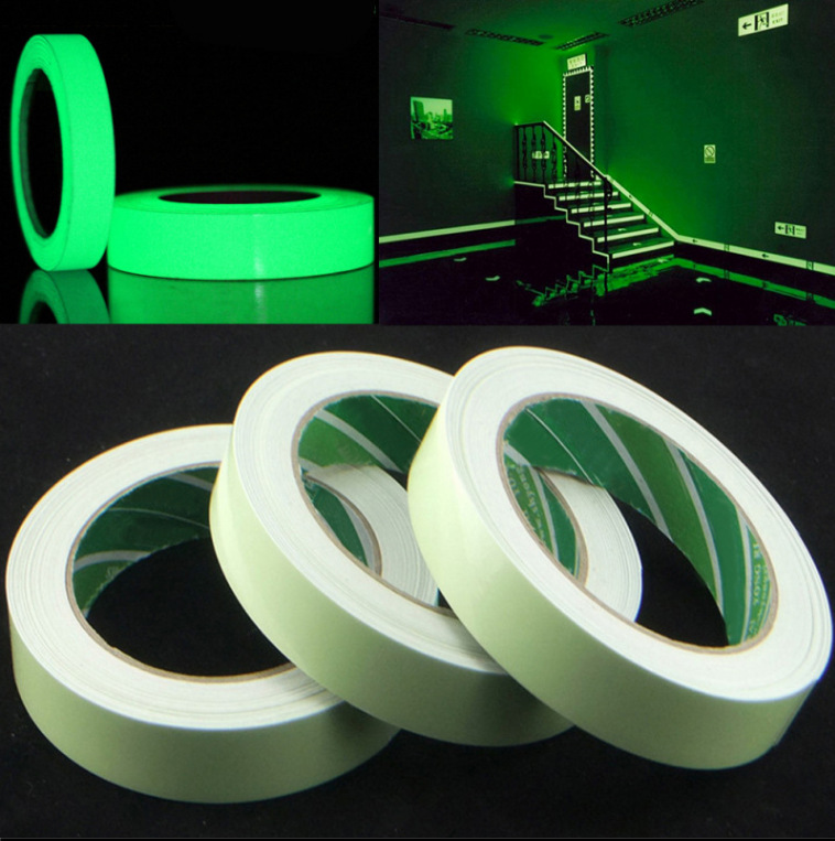 Luminous luminous stripe home decoration stage non-slip PET tape PVC printing spontaneous Optical film Noctilucent tape