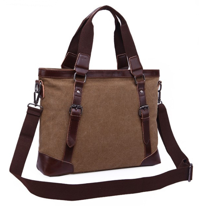 New Canvas Bag Men's Shoulder Bag Women's Messenger Bag Satchel Travel Bag Retro Fashion Briefcase