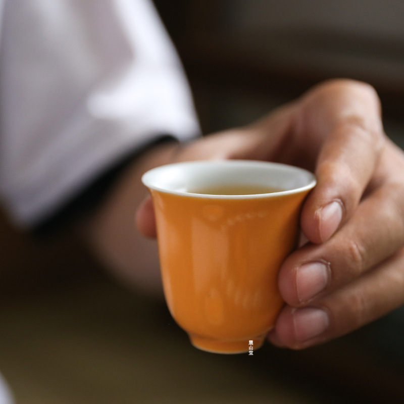 Jingdezhen ceramics teacup Smells Cup high temperature mineral Kung Fu Tea teacup Tea glass Direct selling
