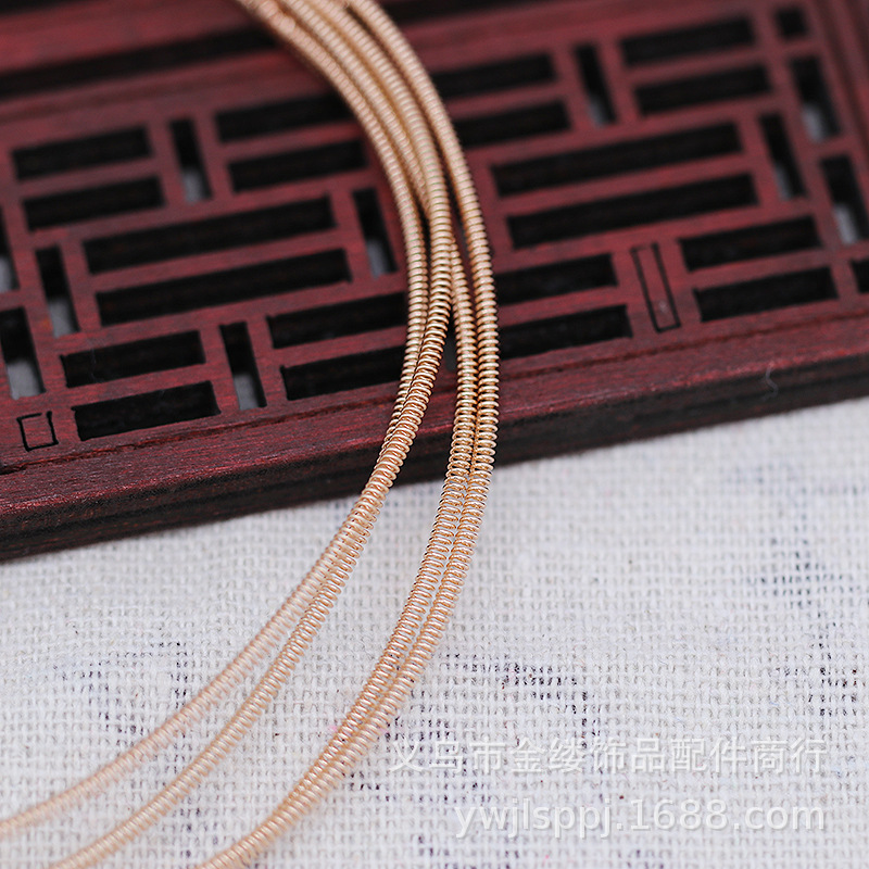 保色金DIY铜弹簧0.3*1.6蝴蝶触须头饰凤冠配件发簪手作发饰B1235