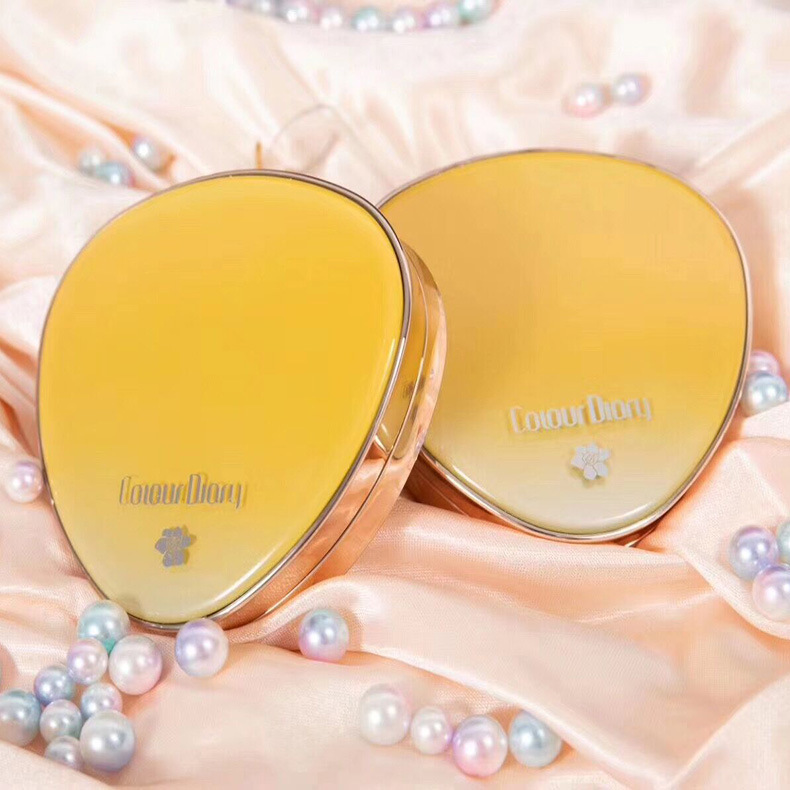 Color diary Gardenia air cushion factory direct water supply photosensitive transparent concealer brightens skin color is not easy to remove makeup