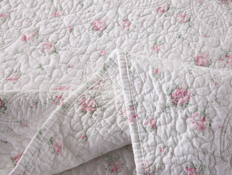 Cotton set, bedspread, floral print, 3 piece set, 4 piece set